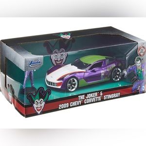 New!! Diecast 2009 Chevy Corvette Stingray Concept with Joker Figure